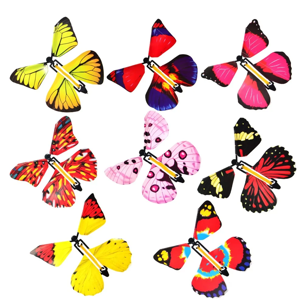 

Magic Toys Transformation Fly Butterfly props Magic Tricks change hands Funny Prank Joke Mystical Fun Classic Toy Surprise gift