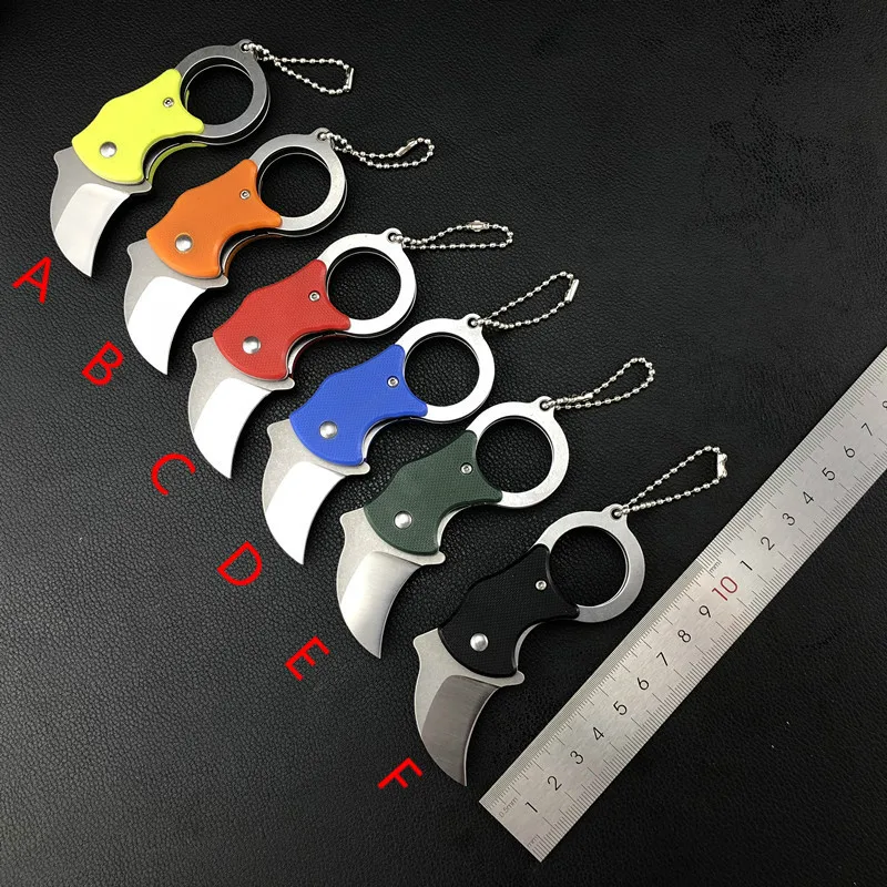 Pocket Folding Karambit Knife Stone Washing 44C Blade G10 Handle Campping Tactical Hunting Survival Knives EDC Multi hand Tools |
