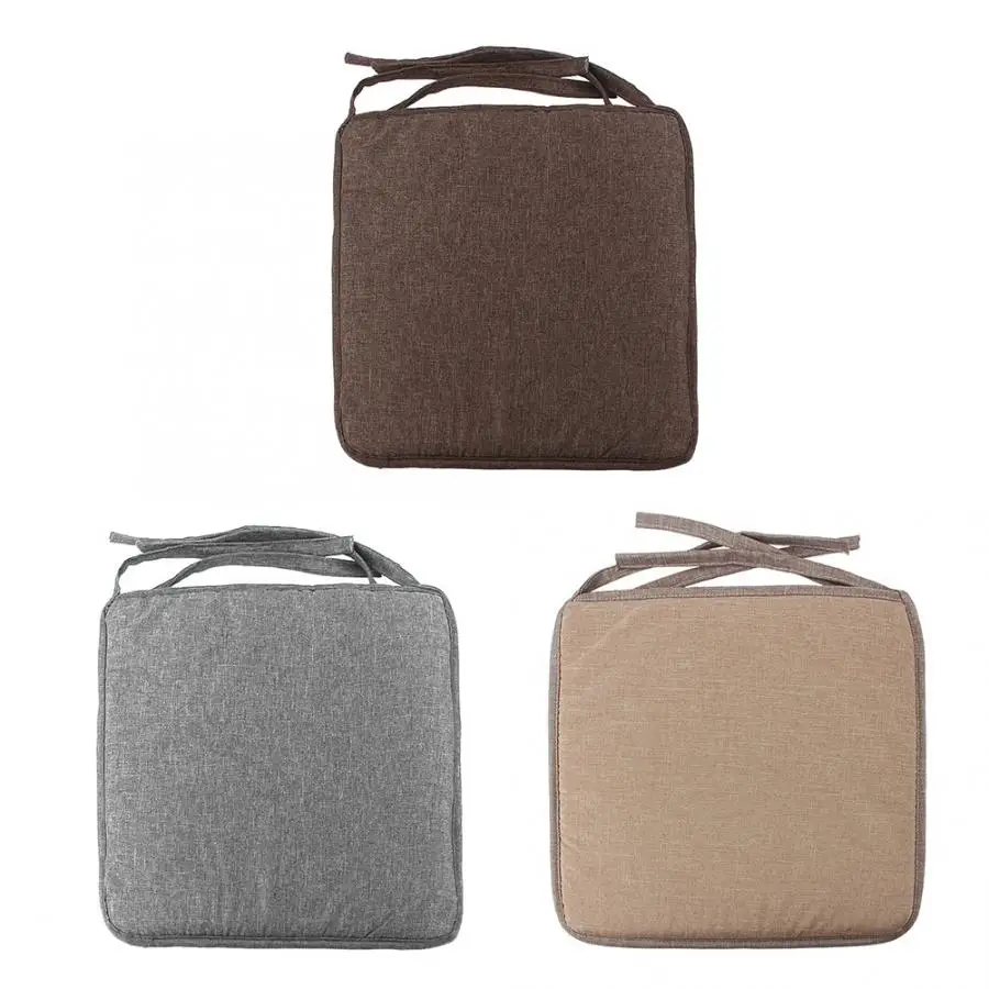 

Detachable Solid Color Chair Cushion Washable Sitting Mat Pad for Home Office Emoji Pillow