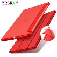 6-го поколения, чехол для Apple iPad 9,7 дюймов, YRSKV,, цветной ТПУ, полупрозрачный задний, из искусственной кожи Wake up sleep, Smart Cover
