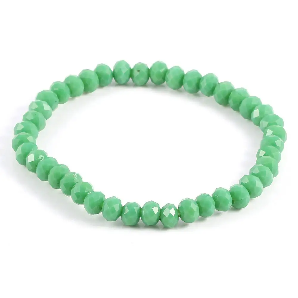 

Fashion Colorful 4X6mm Glass Crystal Beaded Bracelets Rope Distance Bracelet Femmel Handmade Wrap Bracelet For women & Girls