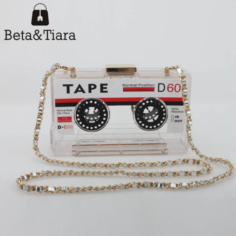 

New tape shaped womens clutch bags and purse acrylic clutch envelope black/white purse hardware evening bag party purses clutch
