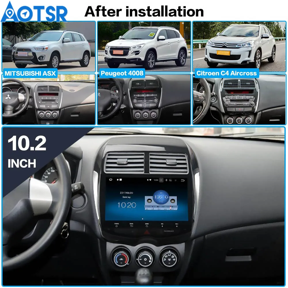 10 2 дюймов Android 8 0 7 1 для MITSUBISHI ASX RVR Outlander Sport 2010 2011 2012 2013 2014 GPS навигация