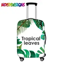 NOISYDESIGNS Elastic Travel Luggage Cover Dustproof Protective Tropical Leaves Travel Suitcase Cover For 18-32 Inch Trolley Bag NOISYDESIGNS Elastic Travel Luggage Cover Dustproof Protective Tropical Leaves Travel Suitcase Cover For 18-32 Inch Trolley Bag