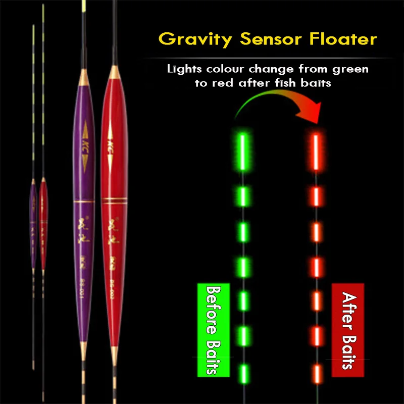 WLPFISHING الصيد يطفو الجاذبية الاستشعار LED الكهربائية متوهجة مضيئة يطفو البلسا ليلة ضوء Fising Bobbers التبعي هدايا WLPFISHING الصيد يطفو الجاذبية الاستشعار LED الكهربائية متوهجة مضيئة يطفو البلسا ليلة ضوء Fising Bobbers التبعي هدايا