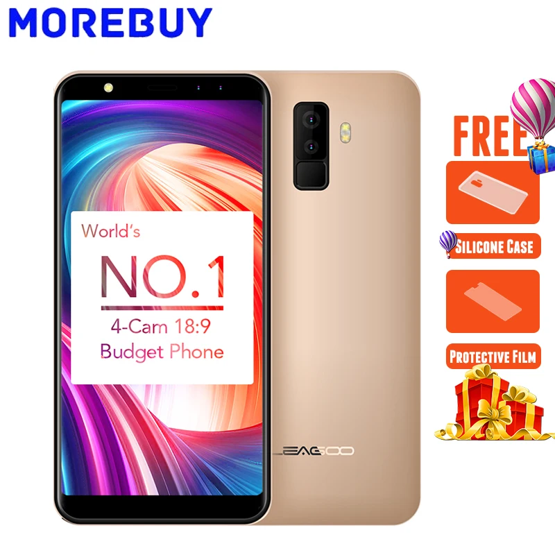 LEAGOO M9 5 5 18 9 Full Screen Four Cams Smartphone Android 7 0 MT6580A Quad