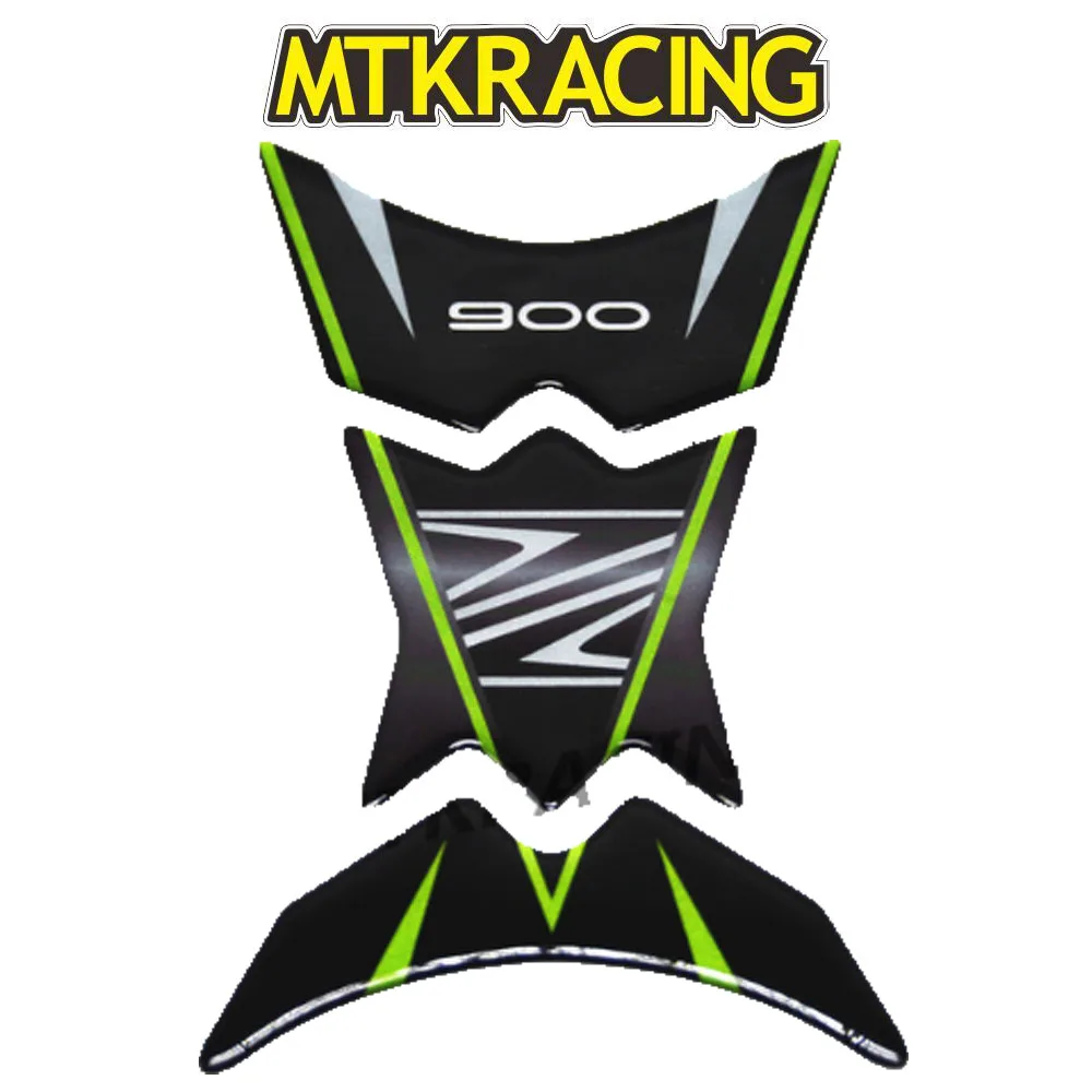 

MTKRACING 3D Reflective ADESIVI Sticker Decal Emblem Protection Tank Pad Cas Cap For KAWASAKI Z900 2017