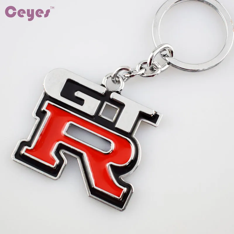 

3D Car Styling Badge Emblems Car Metal Keyring Keychain Car-Styling For Nissan Teana GTR 350Z 370Z 240SX ECT Juke Tiida Key Ring