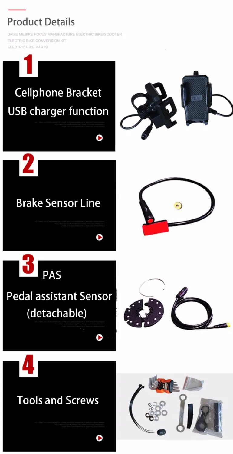 Excellent 36V Front iMortor wheel Electric Bike Conversion Kit with 20" 24" 26" 700C 29" Motor Wheel eBike Electric Bicycle Conversion Kit 14