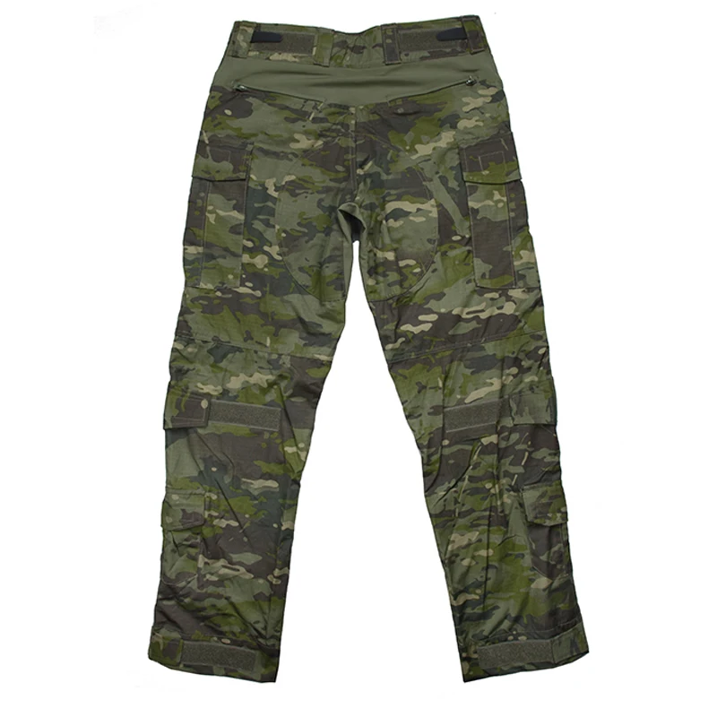 airsoft paintball hunting accessories G3 tactical training pant military pants with knee pad set compact uniform for shooting MTP (3)