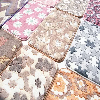 

40*60cm And 50*80cm Bedroom Living Room Rugs And Carpets Coral Velvet Non-Slip Kitchen Mat/Bath Mat Bedside Area Rugs49