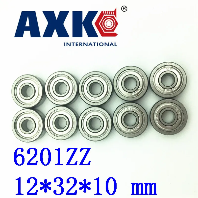Axk 10 шт. Бесплатная доставка Миниатюрный глубокий шаровой подшипник 6201zz 12*32*10 мм |