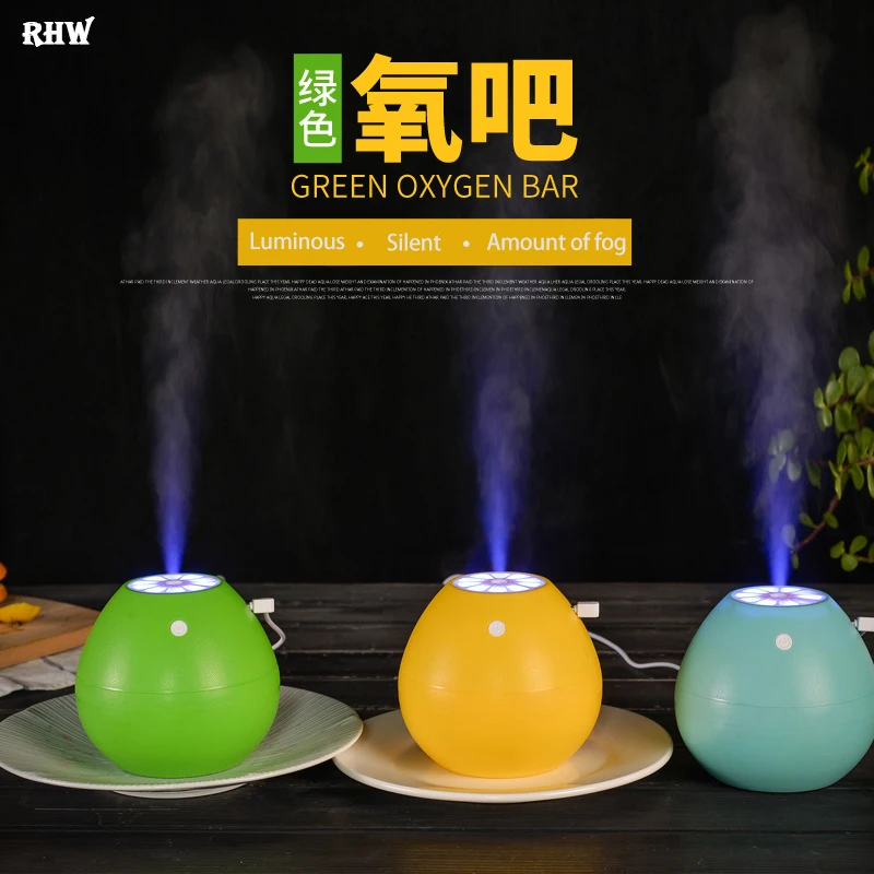 

Creative Portable Mini USB Humidifier 400ML Cute Lemon Shape Ultrasonic Maker Steam Diffuser with Night Light for Home Office