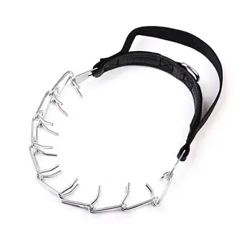 

Adjustable Stainless Chrome Metal Steel Chain Dog Collar Training Show Name Tag Collar Safety Control For Small Big Dog