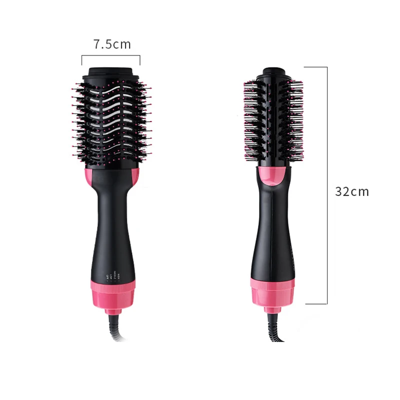 

2 in 1 Multifunctional Hair Dryer&Volumizer Rotating Hair Brush Roller Rotate Styler Comb Straightening Curling Hot Air Comb