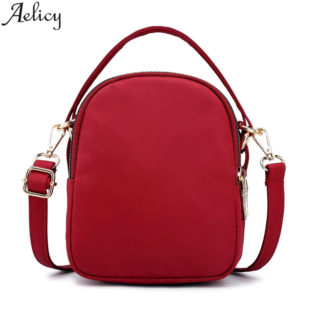 

Aelicy 2019 Fashion Simple Fashion Ladies Nylon Lightweight multi-layer Zipper Shoulder Messenger Bag Multifunctional Bag Travel