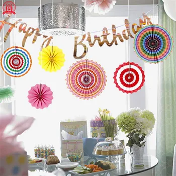 

Paper Fan Decoration Mall Store Opening Background Wall DIY Layout Birthday Wedding Party Decoration