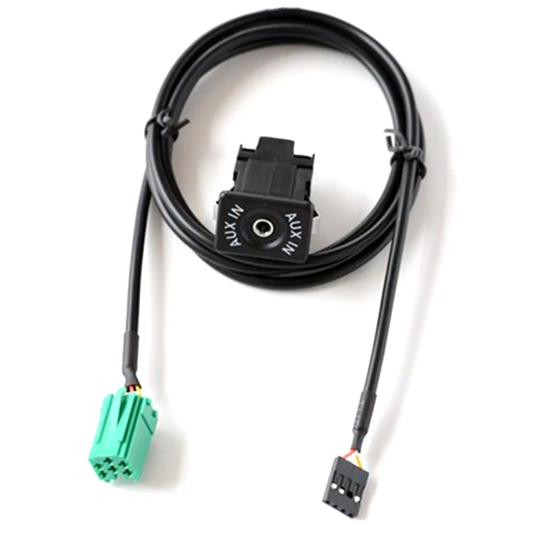

For Renault Megane Clio Radio Aux Socket Harness AUX In Switch Adapter