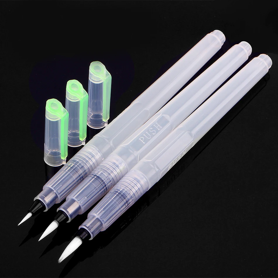 

S M L 18cm Superior Waterbrush Water Tank Calligraphy Brush Pen Watercolor Stationery Office School Supplies