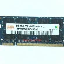Тетрадь памяти hynix DDR2 4G B 800 мГц PC2-6400S оригинальной аутентичной DDR 2 4G ноутбука Оперативная память 200PIN SODIMM