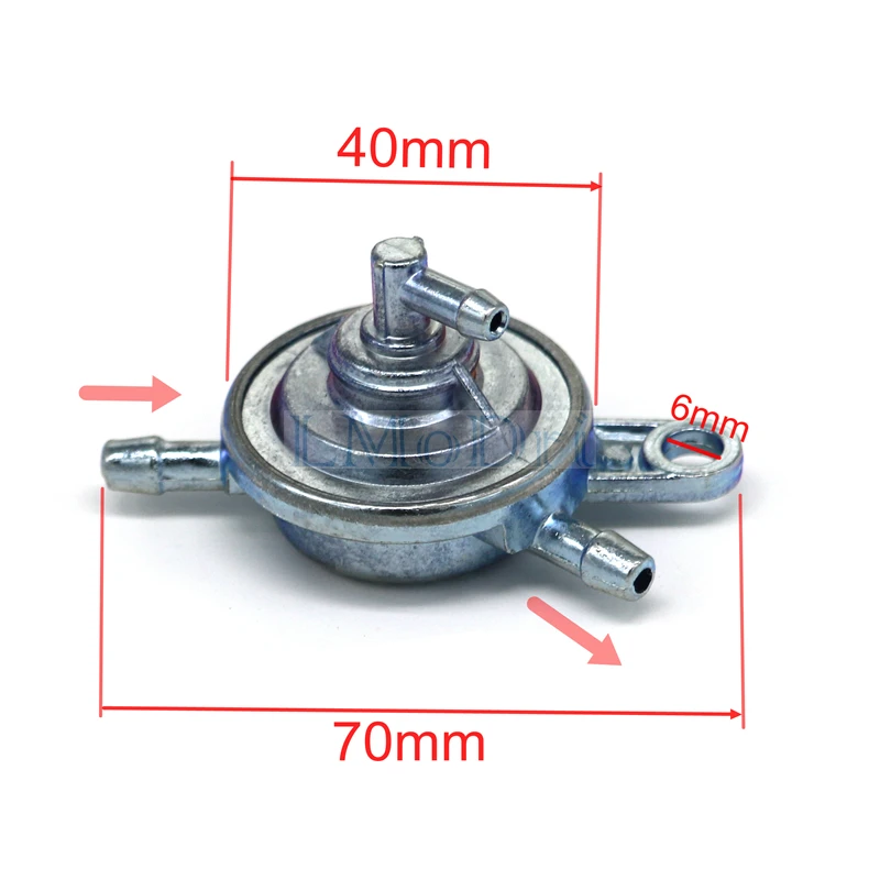 LMoDri топливный кран мотоцикла Мопед масло для скутеров Переключатель топлива Petcock клапан насос QJ Keeway WY китайский скутер