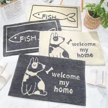 45x65/50x80 см мягкий коврик для собак из мультфильма, коврик для собак, коврик для пола, коврик для ванной комнаты, коврик для ног, ковер для дома, абсорбирующий коврик