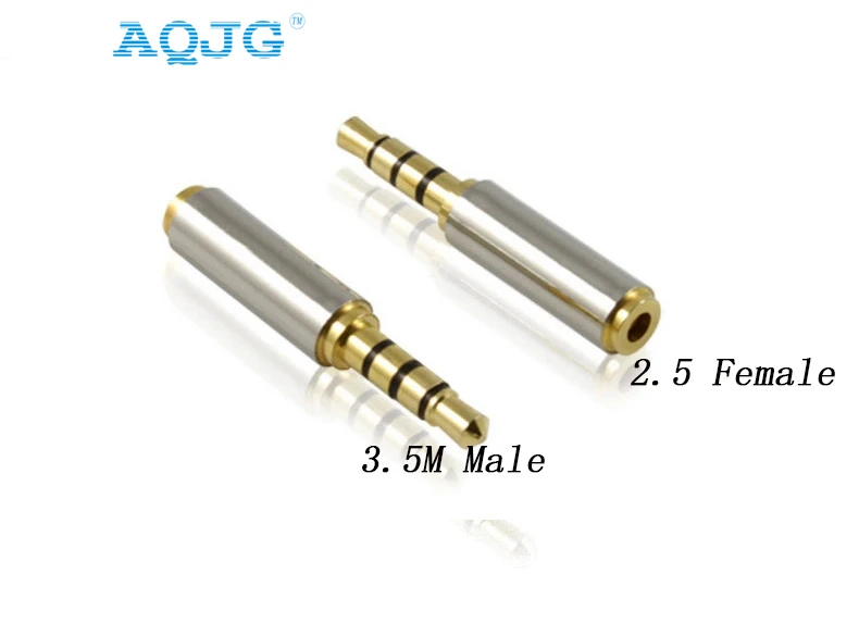 

3.5mm Metal Male to 2.5mm Female M/F Stereo Audio Plug CTIA to OMTP Headphone Adapter Earphone Jack Connector Converter AQJG