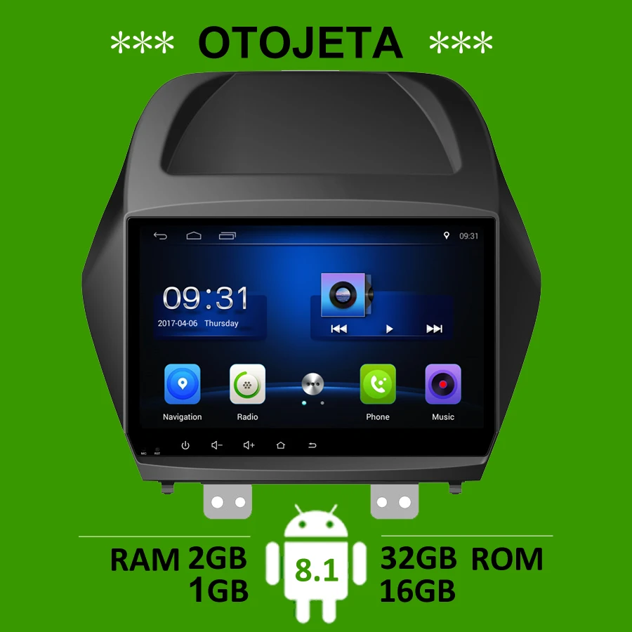 

OTOJETA car accessories for Hyundai IX35 radio gps navigation android8.1 stereo bluetooth autoradio tape recorder carplay player