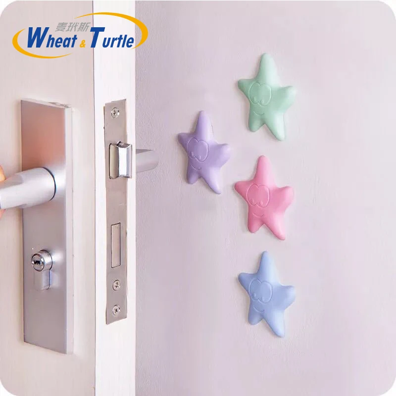 

2Pcs/Lot Cute Starfish Shape Sticky Door Stopper Shockproof Crash Pad Anti-crash Safe Wall Protector Home Decoration