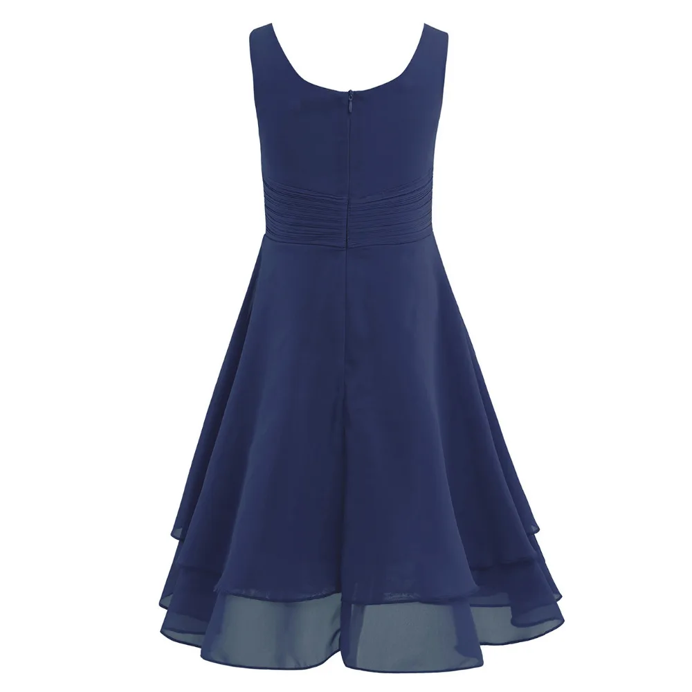 iiniim Baby Girls Dress Chiffon Knotted Princess Dress for Children's Birthday Party Vestidos Summer Kids Dresses for Girls girls dress,princess costume