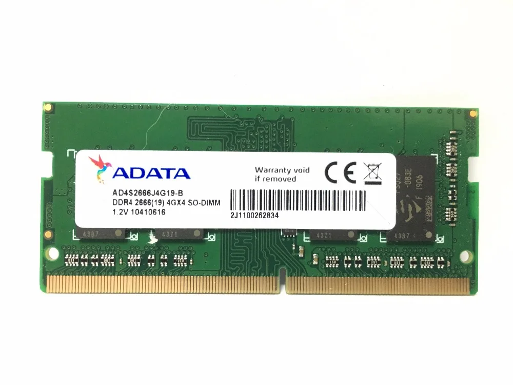 ADATA NB 4GB 8GB 4G 8G лэптоп ноутбук Память ram Memoria модуль компьютера PC4 DDR4 2666MHZ 2400MHZ 2666 2400 MHz ram