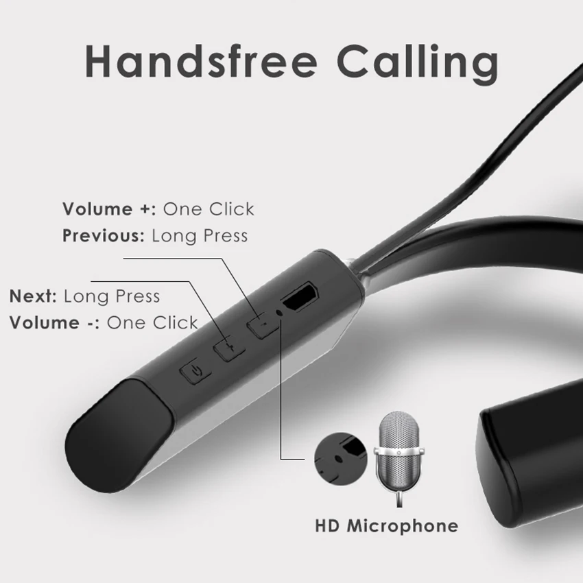 Aimitek BL-2 Neckband Bluetooth Earphone-3