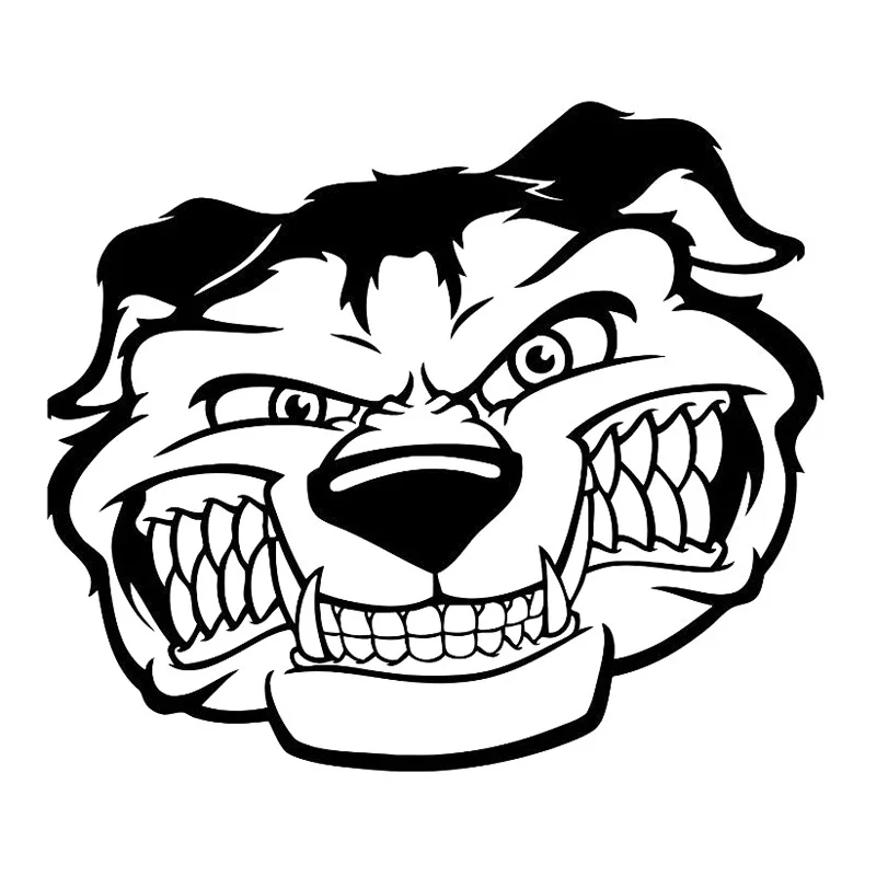 16 см * 14 Angry Dog Мультяшные Животные наклейки для стайлинга Автомобиля Виниловые