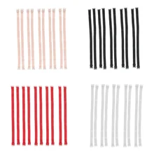 5 пар бретелей для нижнего белья Сменные 15 мм Ширина эластичные регулируемые съемные аксессуары для женского белья