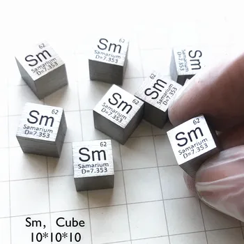 

Samarium Cube Sm Rare Earth Metal Element Collection Science Experiment 99.95% 3N5 10x10x10mm Elements Sm Cube Science Research