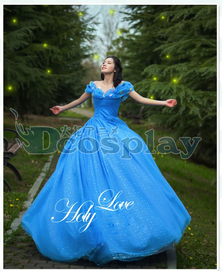 Новое роскошное платье Золушки косплей костюм вечерние платья платье принцессы Костюм Золушки