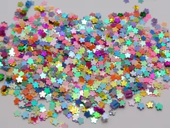 

50Gram Mixed Color Flower Sequins Loose Tiny 3mm Nail Art