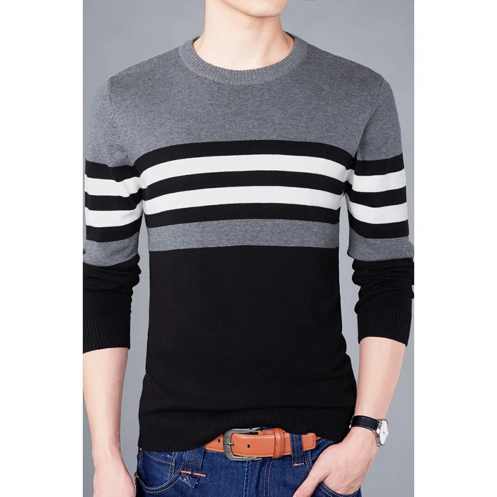 2020 New Autumn Fashion Brand Casual Sweater O Neck Striped Slim Fit Knitting Mens Sweaters And Pullovers Men Pullover Men B0275 2020 New Autumn Fashion Brand Casual Sweater O Neck Striped Slim Fit Knitting Mens Sweaters And Pullovers Men Pullover Men B0275