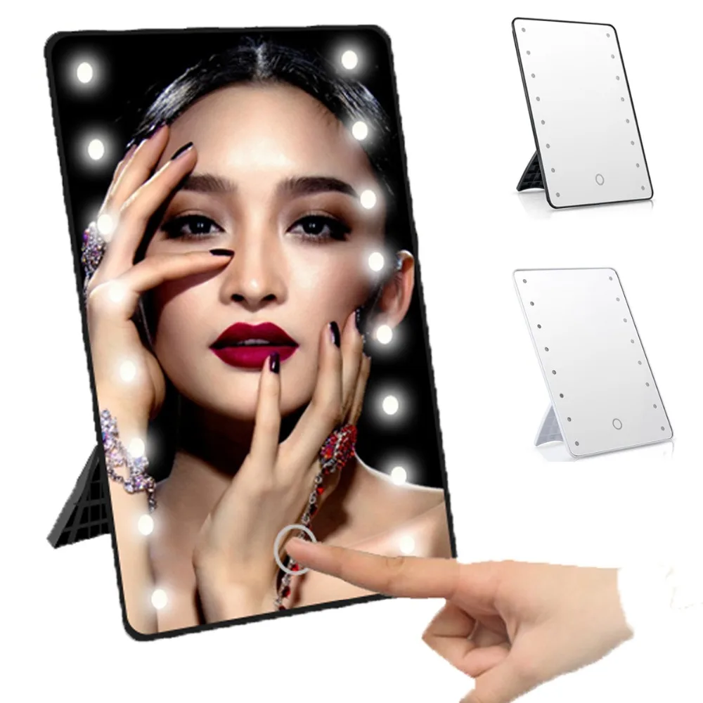 HTB1n4C5KbuWBuNjSszgq6z8jVXaH Compact LED Makeup Mirror