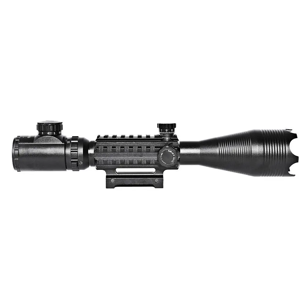 4 16X50 AOEG Riflescope Тактический красный зеленый с подсветкой дальномер Сетка для охоты
