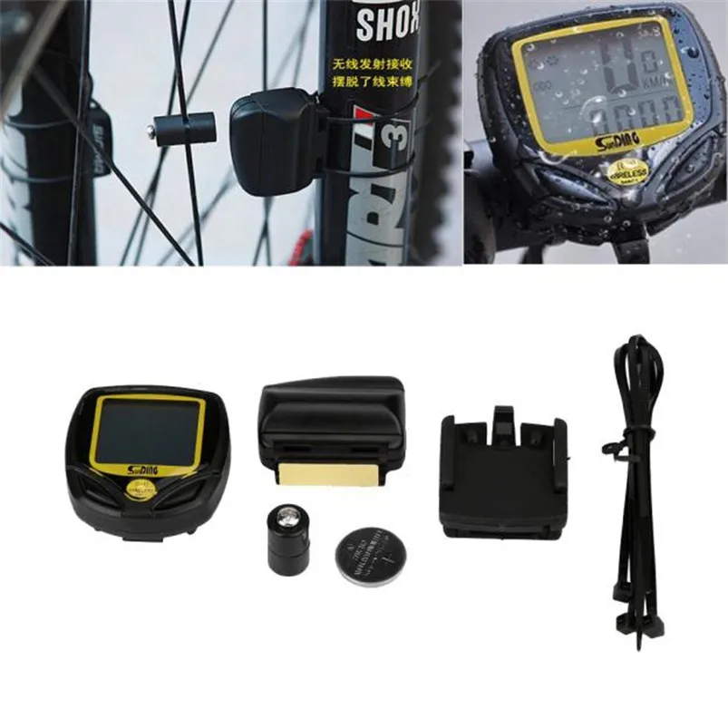 Hot Sale Wireless LCD Bike Computer Cycling speedometer Waterproof Computers Speedometer Odometer Cycling Accessories #4S21 (5)
