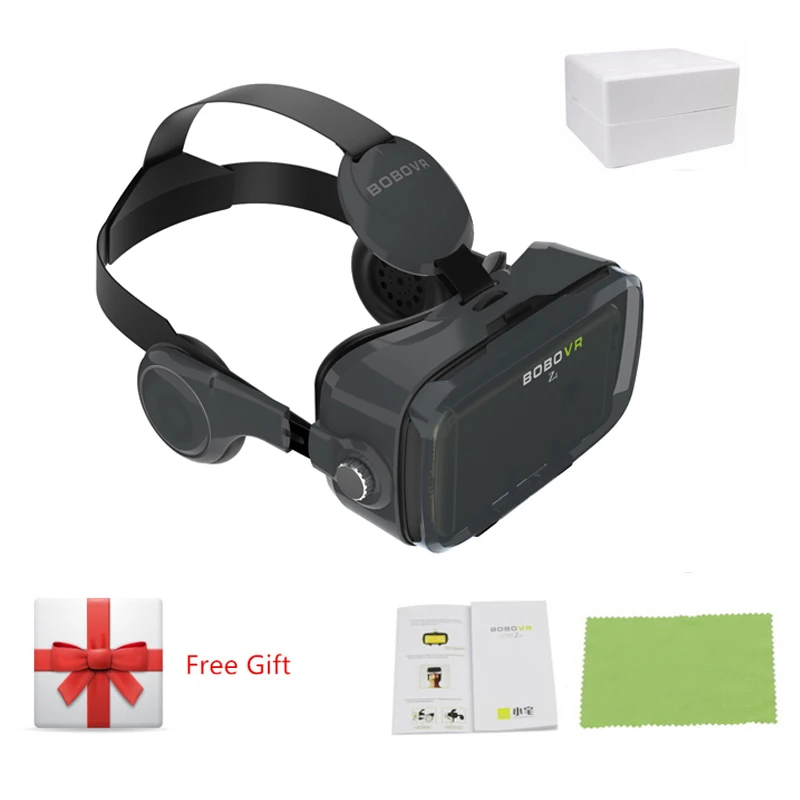 VR очки BOBOVR Z4 3D очки Mini VR BOX 2,0 Очки виртуальной реальности Google Cardboard BOBO VR гарнитура для смартфонов 4,3-6,0 - Цвет: Z4 black