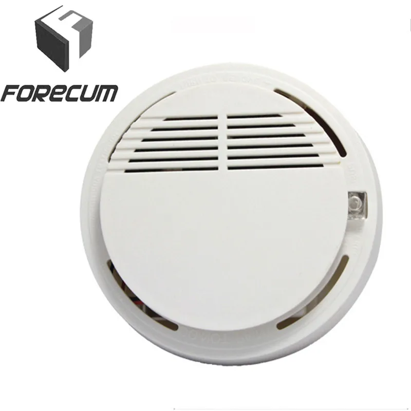 

FORECUM Wireless Alarm Security Smoke Fire Detector 85dB Home Security System for Indoor Shop Photoelectric Smoke Alarm Sensor