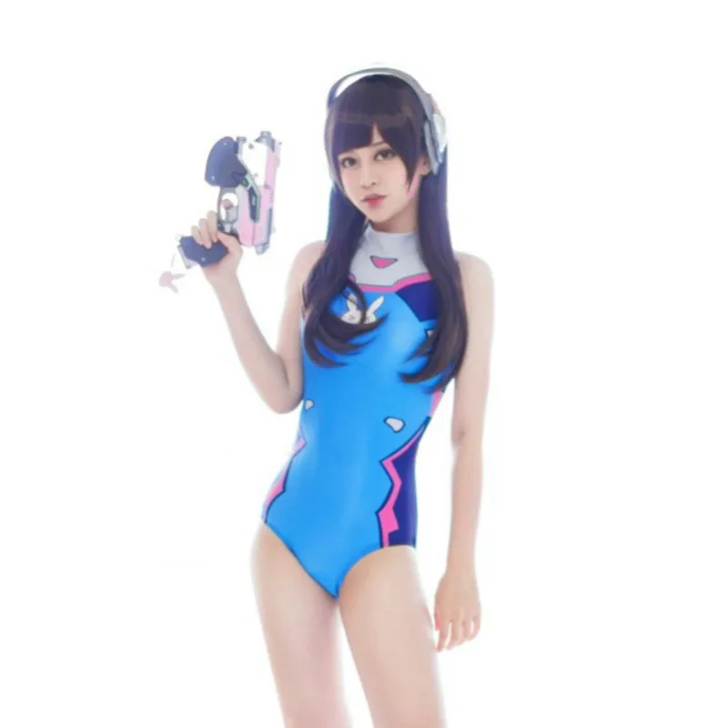 Сексуальный купальник Overwatch OW D.Va купальный костюм дизайнерский цельный игровой