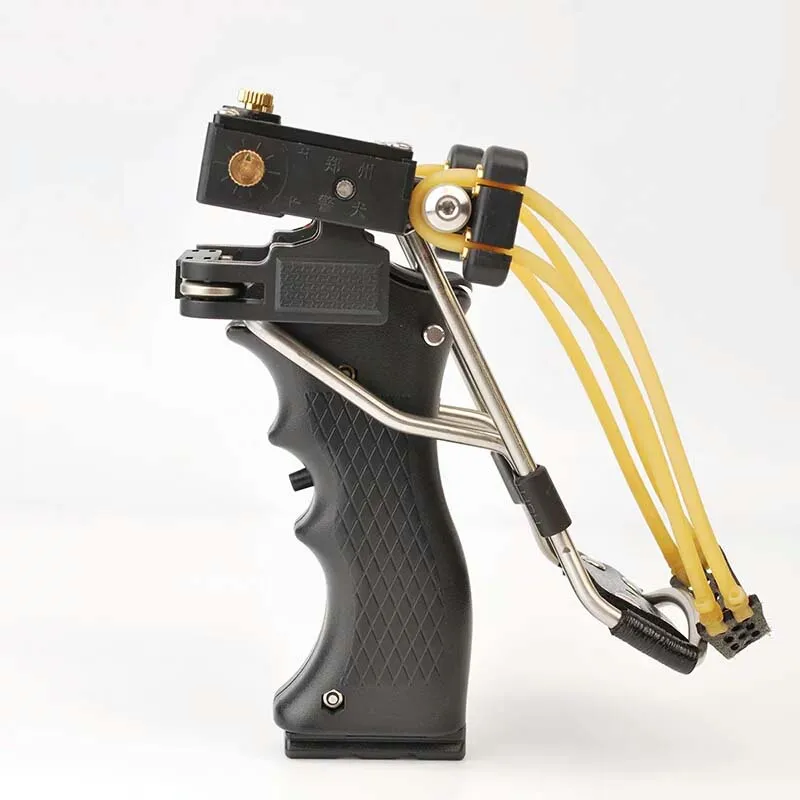 

Adult Powerful Target Shooting Slingshot with Folding Wrist Catapult Professional Hunter Hunting Fishing Sling Shot