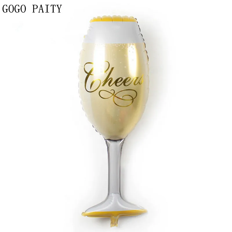 

GOGO PAITY The new high-grade aluminum foil balloons champagne bottle wine bar opened wedding birthday party decoration