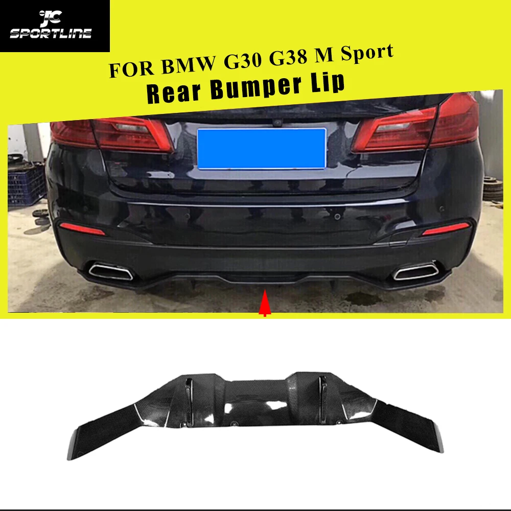 

Carbon Fiber Rear Bumper Lip Spoiler Diffuser for BMW G30 G38 M Sport Sedan 4 Door 2017 2018 2019 540i