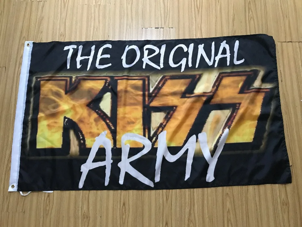 flag kiss Band 3 x 5 Ft 90 x 150 cm 100 Polyester 08in Flags, Banners