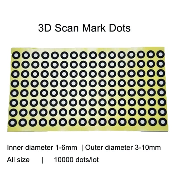 

3D Scan Marking points Gauge point Identifying label dot Positioning targets