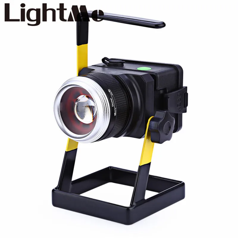 3.7V 10W 1000LM XM-L T6 3 Modes Rechargeable LED Floodlight Spotlight Fishing Lamp Perfect for camping hunting hiking working